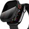 Diruite Case for Apple Watch Series 10 46mm Screen Protector Anti-Spy,Tempered Glass Unique Design Hard PC Ultrathin Cover,Black(Privacy),46MM for Series 10