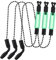 Yardwe 1 Satz Angelalarm Fishing Tackle Fishing Accessories Bissanzeiger Für Karpfen Indikator Led Angel Bissanzeiger Professioneller Alarm Zum Angeln Eisen Beschichtet Green 3 Stück