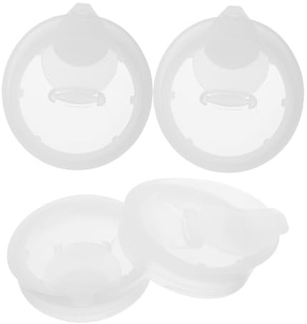 CHICAMPERA 4pièces Couvercles De Remplacement Pour Carafes Verre Bouchons Étanches Plastique Pour Pichet à Eau Accessoires De Récipient à Jus Compatible Avec Bouteilles Verre