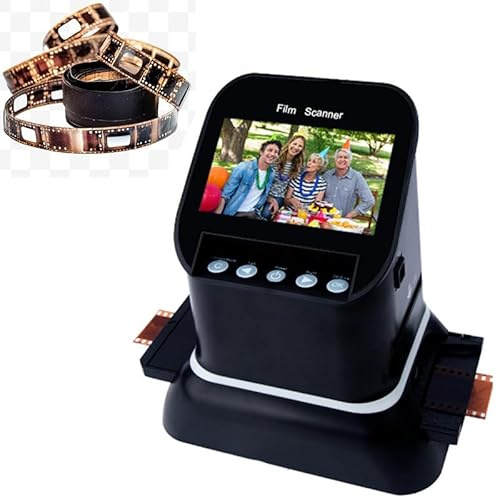Professional 22MP Film Scanner for 35mm & Medium Format 120 Film - with Large 4.3 LCD to Scan Negatives & Slides in High Resolution