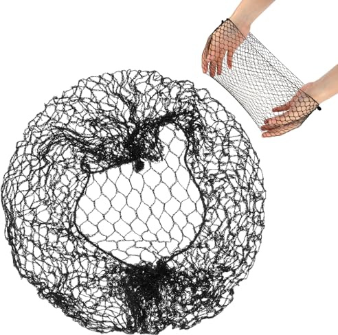Lot de 12 filets à cheveux élastiques invisibles en nylon - Réutilisables - Pour infirmières, danseuses, hôtesses de l'air, femmes, filles et chignons