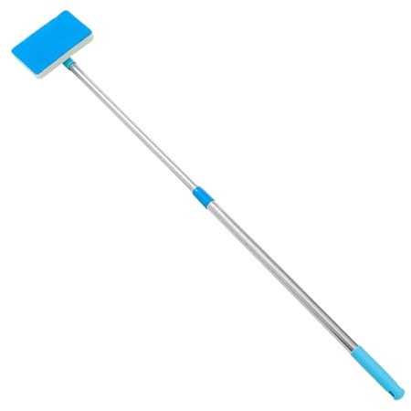 Herramientas de limpieza para peceras, raspador de algas de mango largo ajustable, accesorios de limpieza de peceras, para el hogar, cocina, acuario, algas, tortugas, reptiles, terrarios, agua, pared