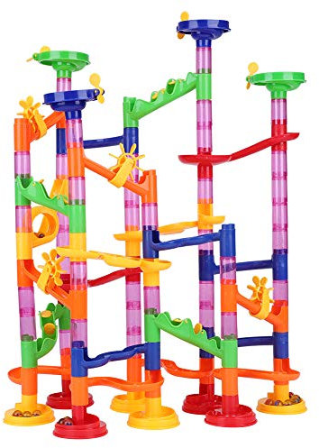 Zerodis Circuito de Canicas, Pistas para Canicas, Toys Creative DIY Maze Balls Track Blocks Juguetes educativos para Niños