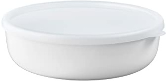 Mepal – Ciotole cucina Lumina – Contenitori alimenti con coperchio adatti per frigo, freezer, forno a vapore e microonde – Contenitore plastica con coperchio – 2000 ml – White