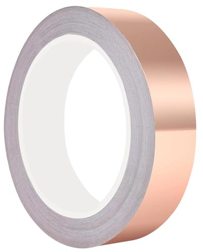 TACHIO Kupferband 30mm*20m Kupferband Gegen Schnecken Selbstklebend Kupferfolie Klebeband Beidseitig Leitende Kupferfolienband Schneckenband