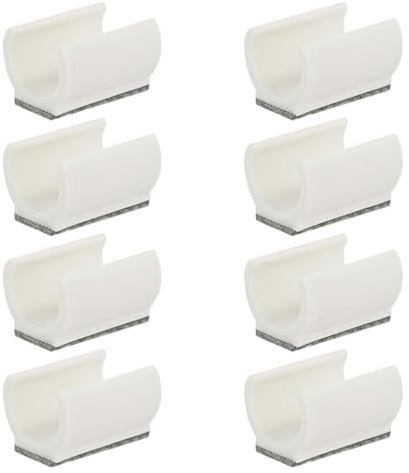 8 stycken stolglidare, frisvängare med kottar och filt, 22 mm, möbelglidfötter. filtglidare, frisvingare, för svängstolar, frisvängande stolar, stolar, stolar, diameter 22 mm, minskar buller (vit)