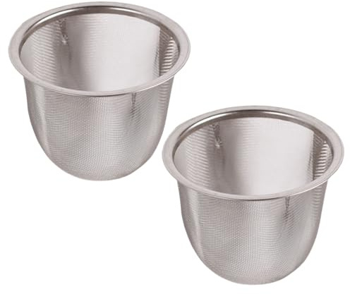 Infusor de té de acero inoxidable para hojas sueltas, malla fina, colador de tetera y accesorios de preparación de bebidas