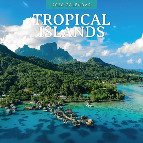 Tropical Islands - 2026 Square Wall Calendar - by Red Robin Publishing