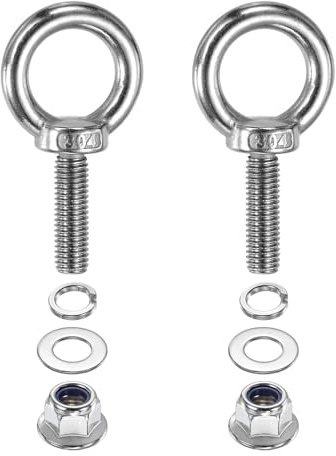 PATIKIL 2 Pezzi Bullone Ad Occhiello Con Spalla M10 X 35 Mm Molle Interno