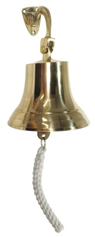 Schiffsglocke Nostalgie Glocke Messing Maritim Türglocke 14cm