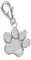 Goldene Hufeisen Tierpfote Charm Anhänger Zirkonia Stein 925 Silber für Bettelarmband Charmkette