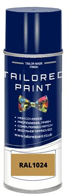 RAL 1024 Ochre Yellow MATT Aerosol Paint Can Direct MATT Paint For Wood, Metal, Plastic, PVC, UPVC, Fascia Boards - Indoor & Outdoor
