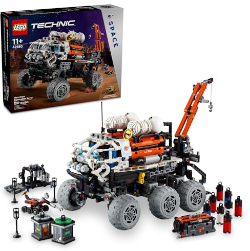 LEGO Technic 42180 Mars Crew Exploration Rover Bauset, Weltraumgeschenk für Jungen und Mädchen, Wissenschaftsprojekt, NASA-inspiriertes Spielzeug, fortschrittliches Bauset für Kinder ab 10 Jahren