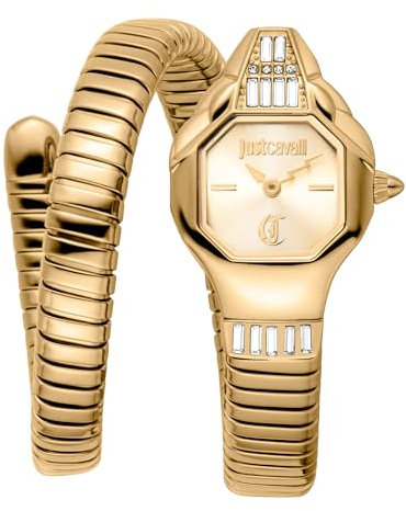 Just Cavalli Damen Analog Quarz Uhr mit Edelstahl Armband JC1L326M0025