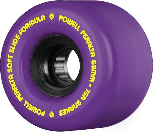 Powell Peralta Snakes Skateboard Wheels, 69mm, 75A, Purple