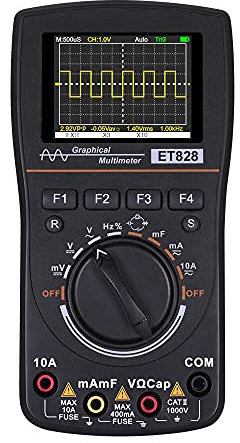 Multimètre Oscilloscope 2 en 1, Améliore l'efficacité du Travail, écran Couleur, Courant de Tension, pour Test électronique