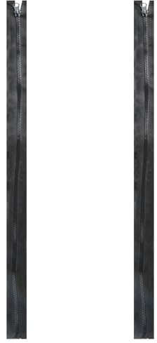 Bojueshaw 2pcs 70cm Replacement Black Zips,Nylon Plastic Teeth Zips,Plastic Open-Ended Zip,Sewing Zipper for DIY Sewing Craft Bags