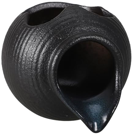 QUMIIRITY Ceramic Fountain Jar for Indoor Fish Tanks Decorative Waterfall Spitter for Aquariums Gardens Home Decor Continuous Flowing Water Feature for Relaxation and Aesthetic Enhancement