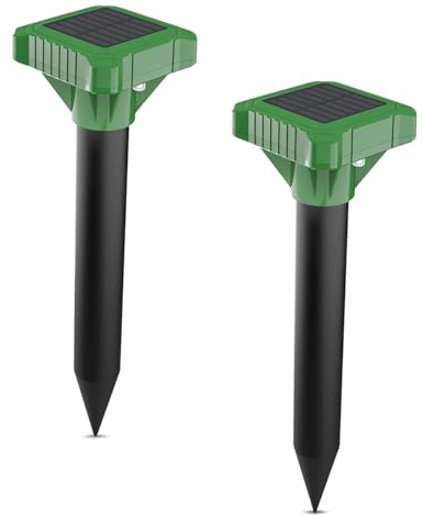 Ahuyentador de topos solar, multifunción, ahuyentador de topos por ultrasonidos, ahuyentador de topos solar para topos, roedores, serpientes, roedores, serpientes, roedores, para jardín, césped