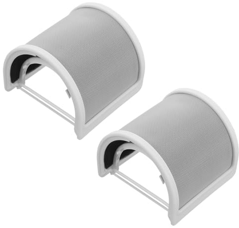 LALADEFIEE Filtro Anti-Pop per Microfono 2 Pezzi con Copertura Antivento in Rete Bianca e Cotone Parabrezza per Microfono da Studio e Streaming Accessori per Registrazione Podcast e Video