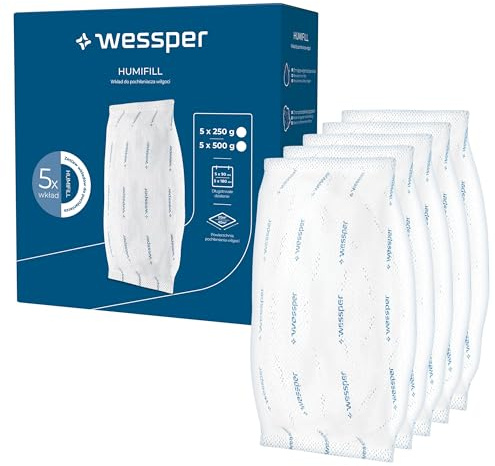 Wessper deshumidificador, anti humedades granulado 250g, para todos los deshumificador, deshumidificador humedad casa, sin electricidad - 10 piezas
