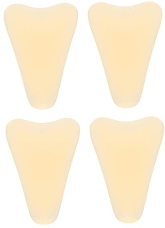 MAGICLULU Patch Intime en Silicone Étanche pour Femme, Forme Goutte D’eau, Couleur Chair, Lot de 4 Protections Hygiéniques Réutilisables, Natation, Yoga et Sous-vêtements Invisibles