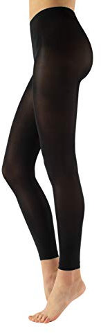 CALZITALY | BALLETT LEGGINGS FÜR FRAUEN | 3D MIRKOFASER | 60 DEN | SCHWARZ | S/M, L/XL | ITALIAN HOSIERY | (S/M, Schwarz)