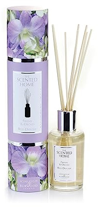 ASHLEIGH & BURWOOD Reed Diffuser Air Freshener for Home | Freesia & Orchid Fragrance Oil Diffuser | Lasts up to 3 Months | 150ml