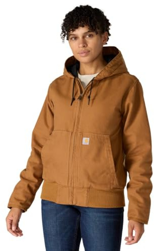 Carhartt Women's Washed Duck Active Jac, Carhartt Brown, Large