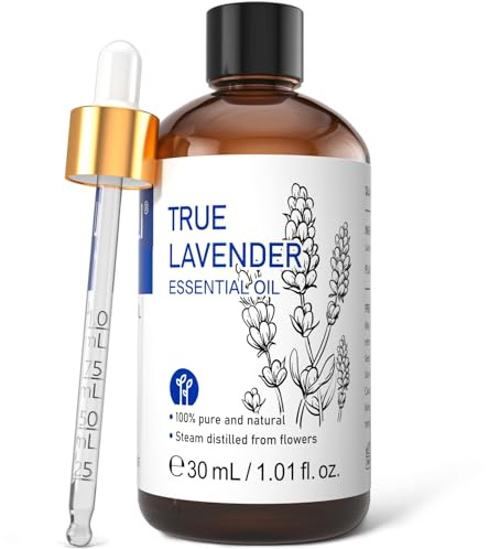 HIQILI Lavender Essential Oils 30ML, 100% Natural Aromatherapy Lavender Oil for Face, Candle Making, Diffuser, Skin&Hair-1 Fl Oz
