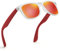 wearPro Sonnenbrille-Herren-Damen-Polarisiert-Rechteckig-Sonnenbrillen Unisex Retro Klassische Vintage Polarisierte Brille UV400 Schutz Classic Sunglasses Eckig für Fahren (Weißer Rotes Rot)