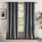 EMEMA 2 Panneaux Doux Velours Rideau Occultant Thermiques Réglage de la Température Rideaux à Oeillets pour Chambre Salon Élégant Décoration 140 x 200 cm Gris
