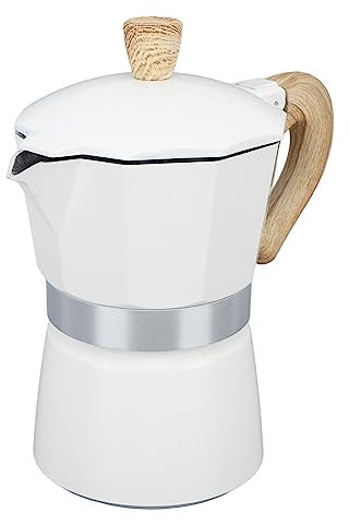 Tyenaza Cafetera para Estufa, Cafetera Moka Eléctrica De 3-6 Tazas, Cafetera para Hacer Café Expreso(300ml)