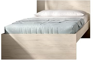DEKIT GRUPO RIMOBEL TOP - Cama de 90X190 - Natural - 67 x 95,8 x 194,8 cm