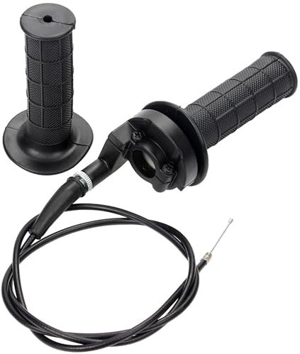 ANBOO Gasgriff Griff Kabel Set, Motorradgriff Lenkergriffe, Motorrad Lenker Griffe, Gasgriff Mit Kabel + Gasklemme für 50cc 90cc 110cc 125cc 140cc 150cc 200cc 250cc Pitbike Dirtbike