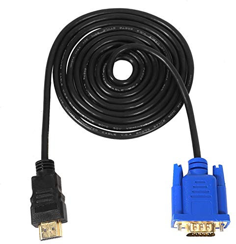 Hztuang HDTV Oro Maschio A Vga Hd-15 Maschio 15 Pin Adattatore Cavo 6Ft 1.8M 1080P