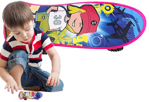 Générique Skateboardleksaker, skateboardleksaker - fingerstressavlastningsrörelse, fickstorlek handskateboard för fingersporter för vuxna