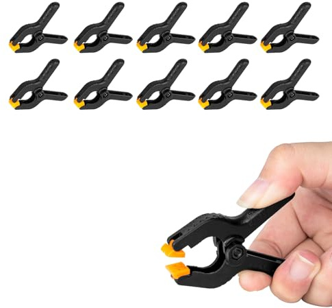 EMART Abrazaderas de Resorte 10Pcs Nylon 5,08cm Pinzas de Resorte