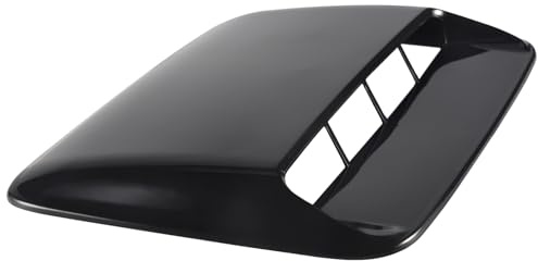 Cpolebev Coperchio Presa d'Aria per Sfiato del Cofano Nero Brillante Universale per Auto per Coperchio per Sfiato 'Aspirazione del Flusso d'Aria del Cofano