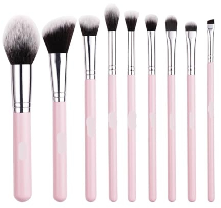 SROUPSUTKK Professionella Sminkborstar Set Med Borste Organizer Foundation Powder Ögonskugga Eyeliner Konturverktyg For Felfri Applicering Sminkverktyg(FY09)