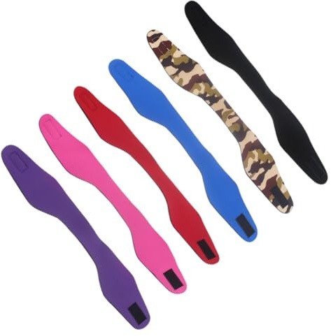 Angoily 6 Pezzi Fascia da Nuoto in Neoprene Elastico per Adulti e Ragazzi, Protezione per Orecchie per Nuoto e Doccia