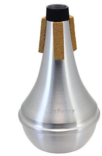 LotFancy Trumpet Mute, Lightweight Aluminum Straight Mute for Jazz, 3.5x6 Trumpet Muffler Silencer, Excellent For Stage Performance & Practice