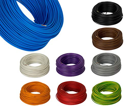 5m 10mm² LAPP Kabel H07V-K Einzelader Litze Leitung Einzelader flexibel (Grau)