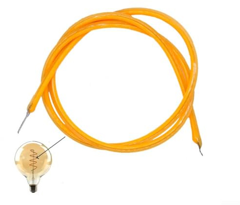 SPORTARC Lot de 10 ampoules à filament LED de 130 mm, pièces de lampe à filament flexible, blanc chaud 2200 K, utilisation en extérieur, alimentation par piles