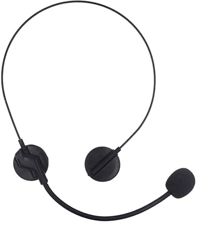KRYMSON 1 accessoire de microphone, faux jouet de microphone, accessoire pour casque de jeu, convient pour les soirées dansantes, les fêtes, les jeux de rôle