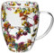 Dry Flowers Glass Coffee Mugs Double Walled Tea Cup Insulated Heat Resistant Clear Glass Dried Flower Cup with Handle for Cold Beverages Gifts for Women Mum Wife Friend (350ml) (Colorful)