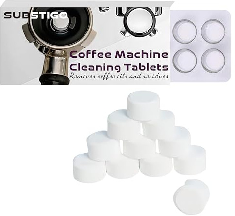 Espresso Cleaning Tablets for Breville Espresso Machine Cleaner Cleaning Tablets for Jura Miele Philips Bosch Ninja Luxe Automatic Coffee Machine Coffee Oil Remover Expresso Esspresso Clean 10 Tabs