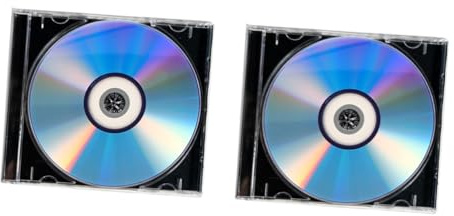 Gogogmee Discos CD Grabables y DVD Vírgenes para Grabación De Audio y Datos, para Música y Almacenamiento Estable, con Caja Protectora, Compatibles Mayoría De Grabadoras, Paquete De 2 Unidades