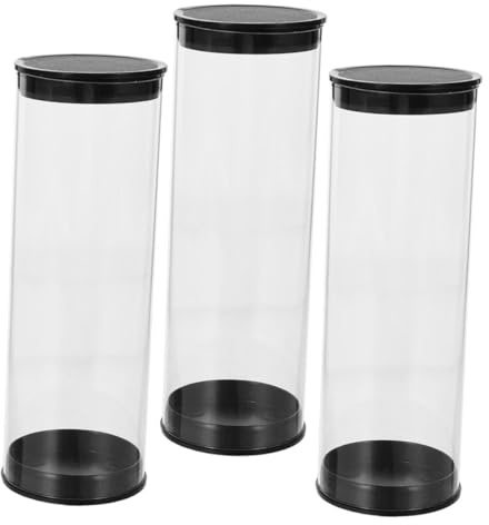Alipis 3Pcs Clear Golf Ball Display Tubes PVC Plastic Storage Case for Golf Ball Collections Protect Dirt and Keep Clean Reusable Carrying Box