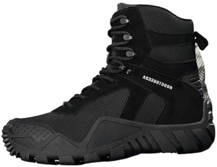 EFRJUWI Zapatos de moto for exteriores, botines invierno, zapatos seguridad for el trabajo para Trail Urbano